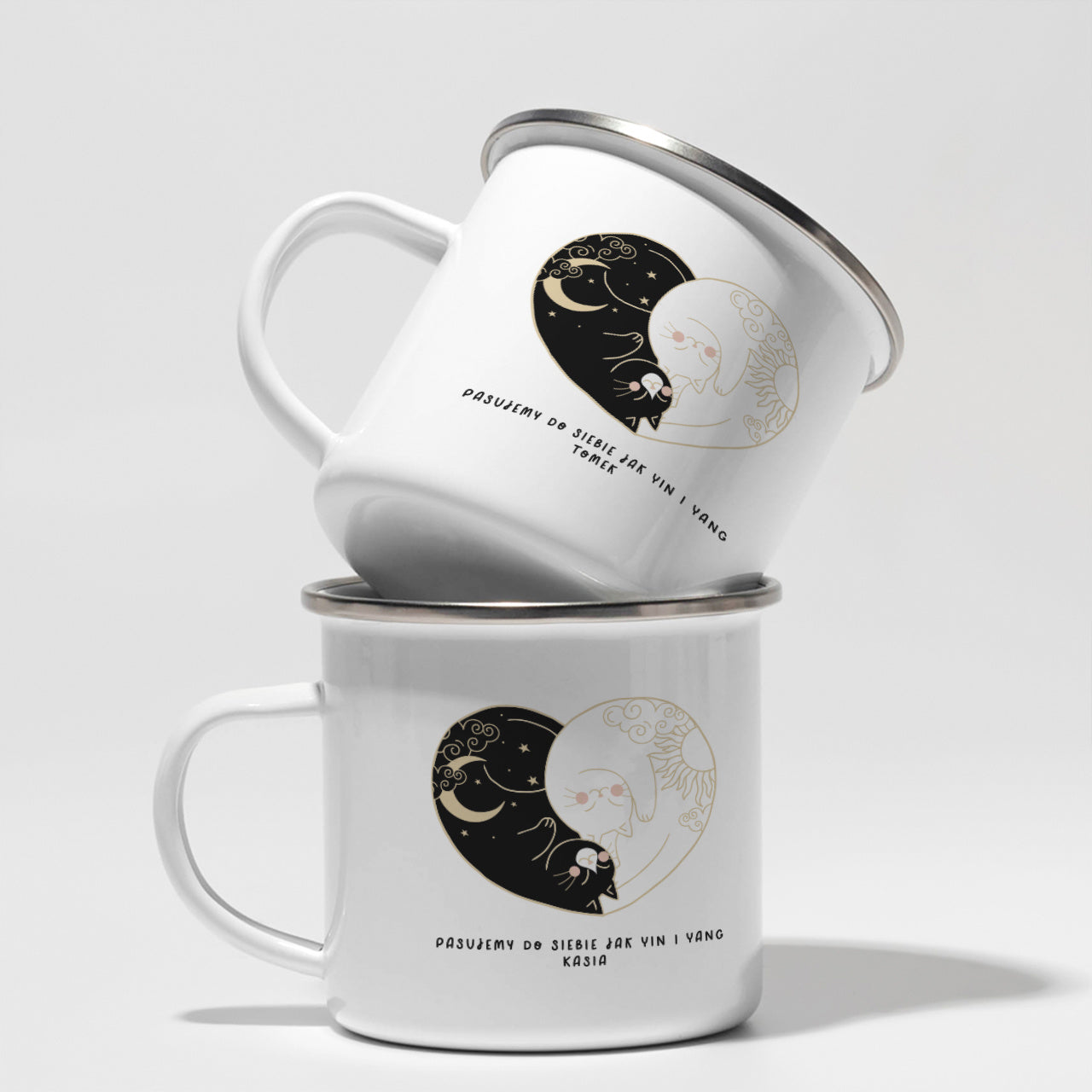 Personalizowane kubki na Walentynki - yin i yang