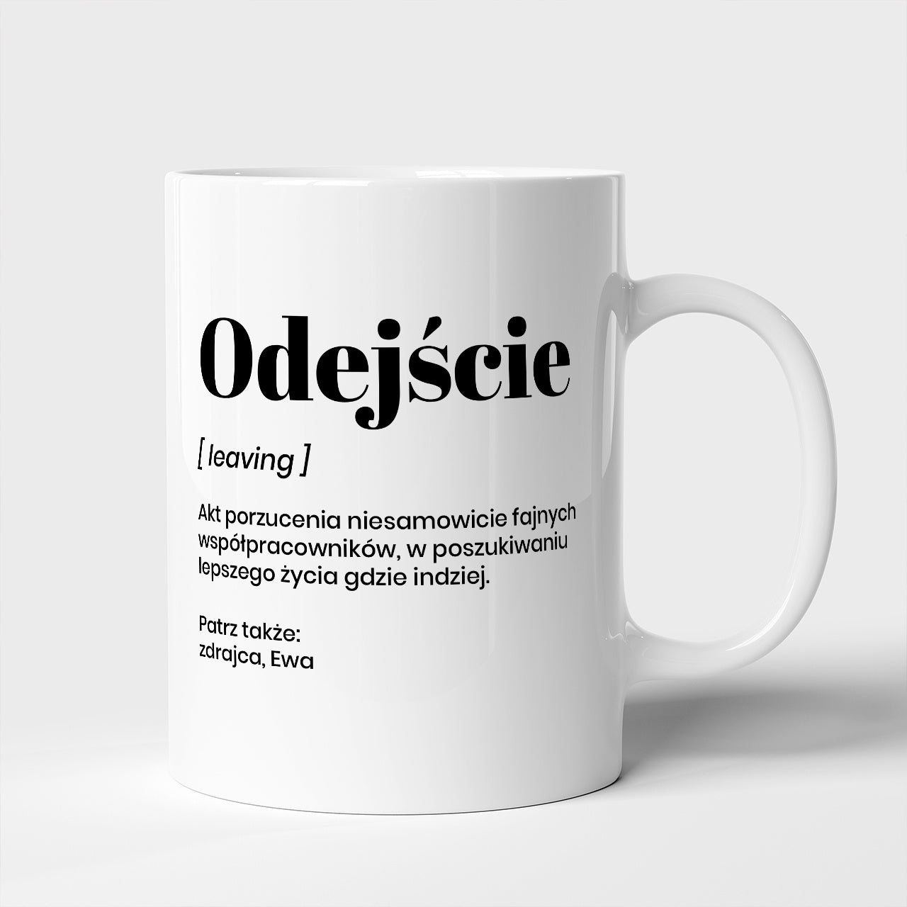 Personalizowany kubek dla koleżanki na odejście z pracy