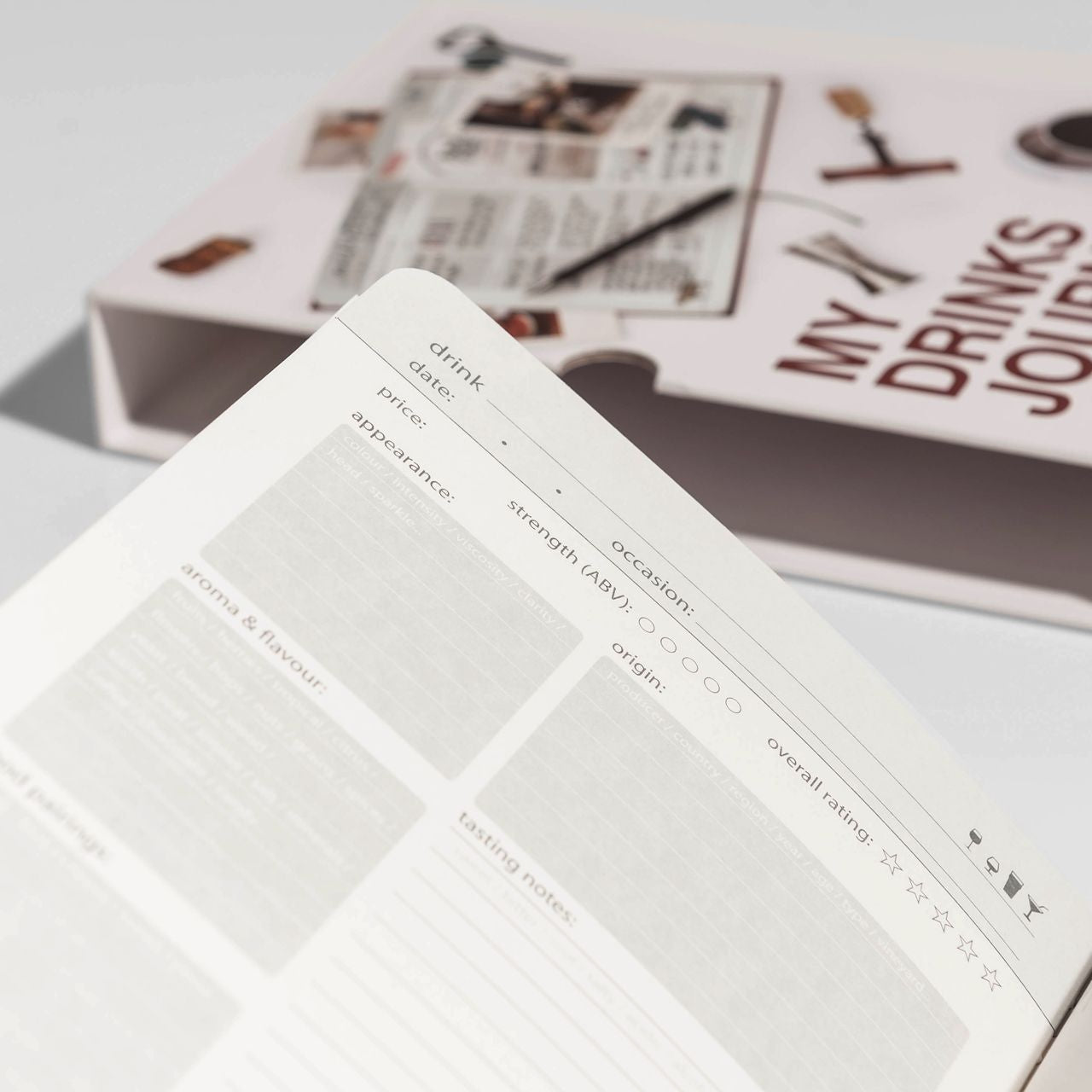 Notatnik My Drinks Journal - książka barmańska książka z drinkami prezent dla barmana