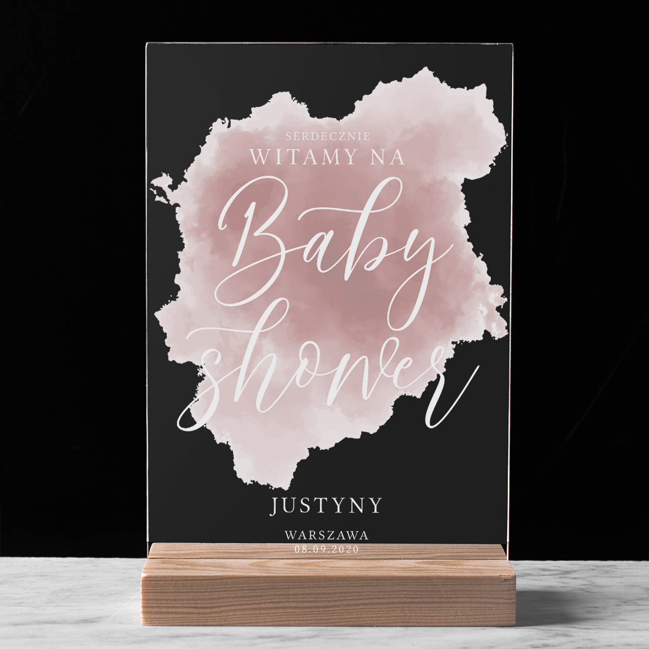 Statuetka z nadrukiem - baby shower girl