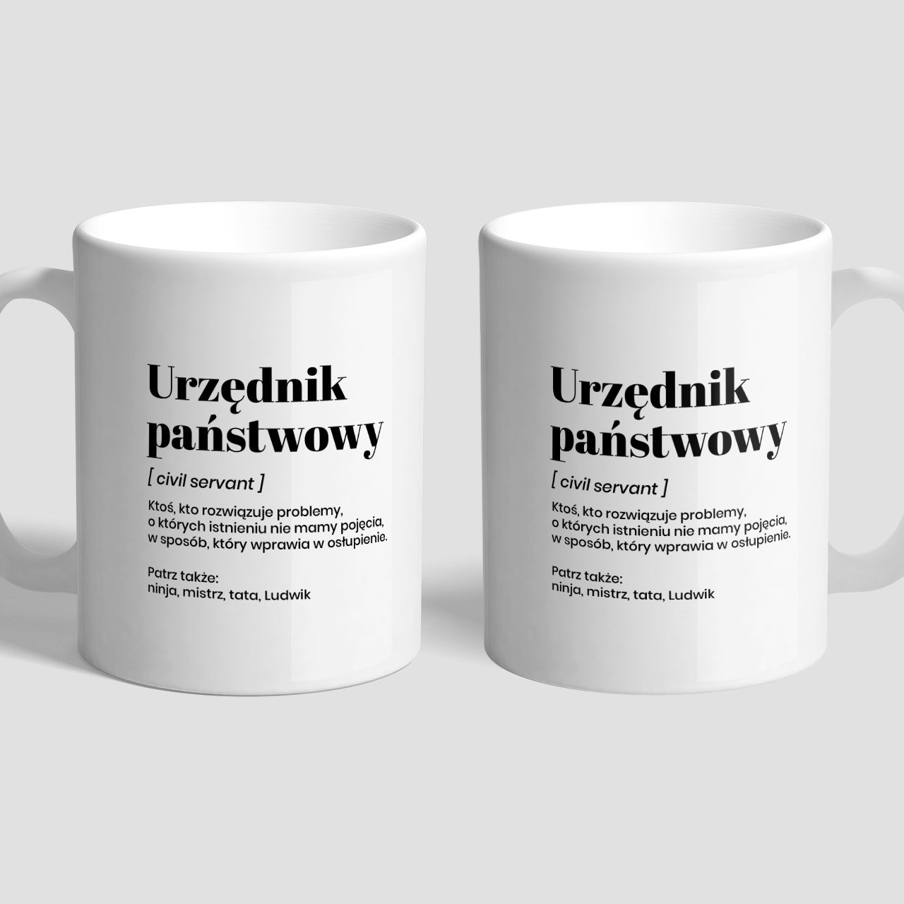 Kubek dla urzędnika państwowego