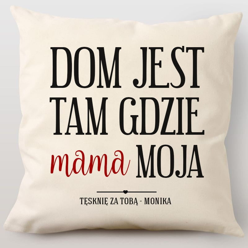 Personalizowana poduszka na Dzień Mamy