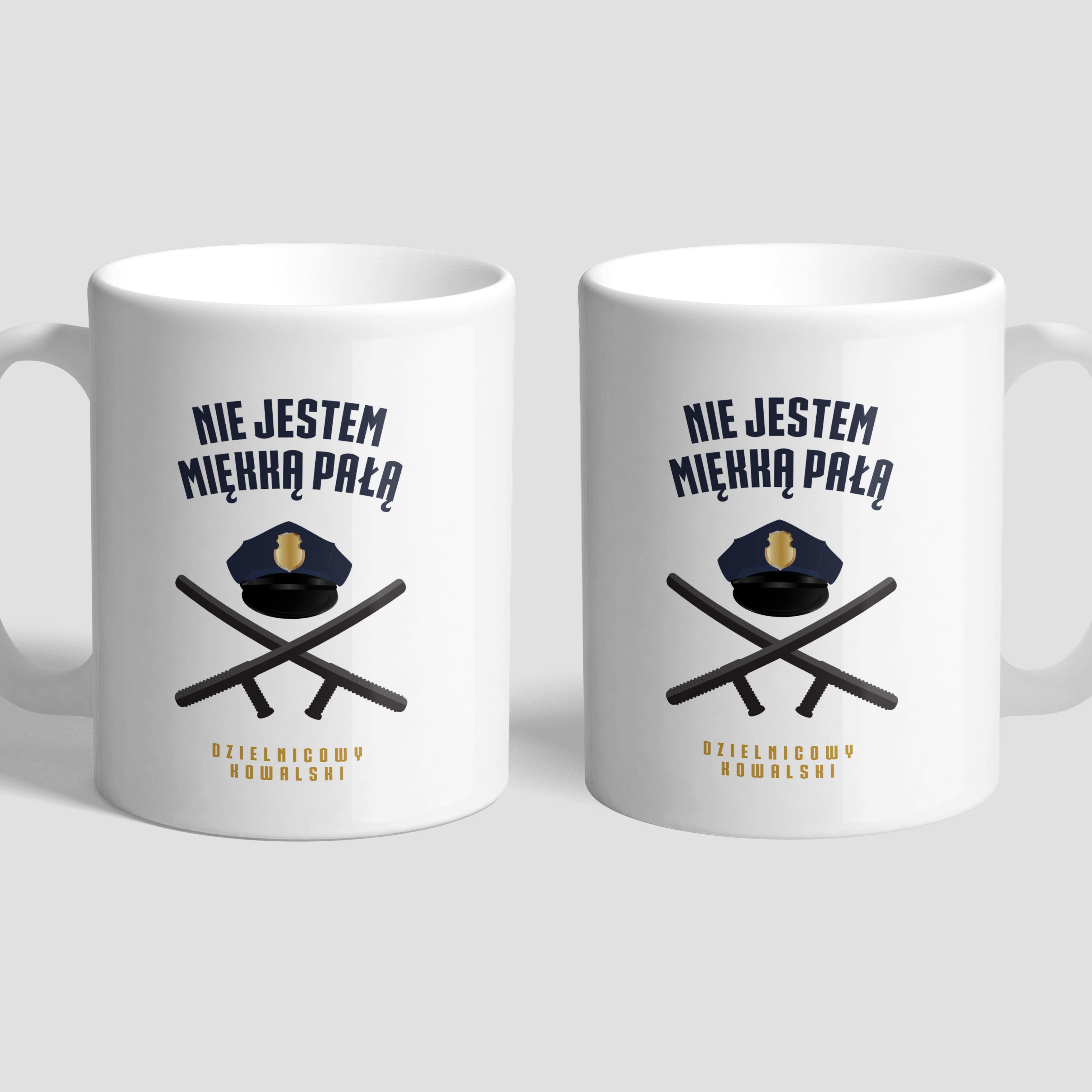 Śmieszny kubek dla policjanta prezent dla policjanta kubek personalizowany kubek z grawerem