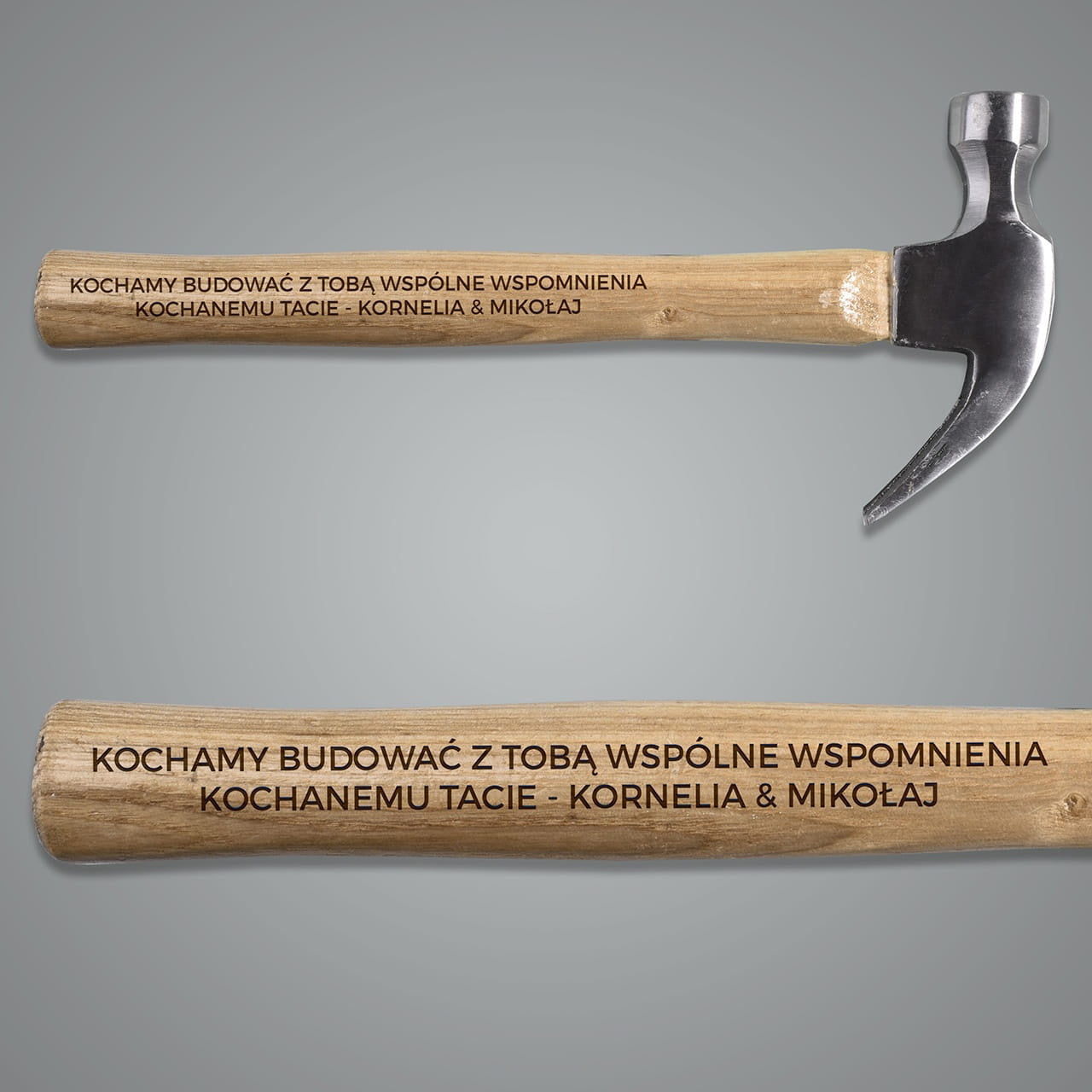 Młotek grawerowany - praktyczny prezent dla taty oryginalny prezent na dzień ojca młotek z grawerem