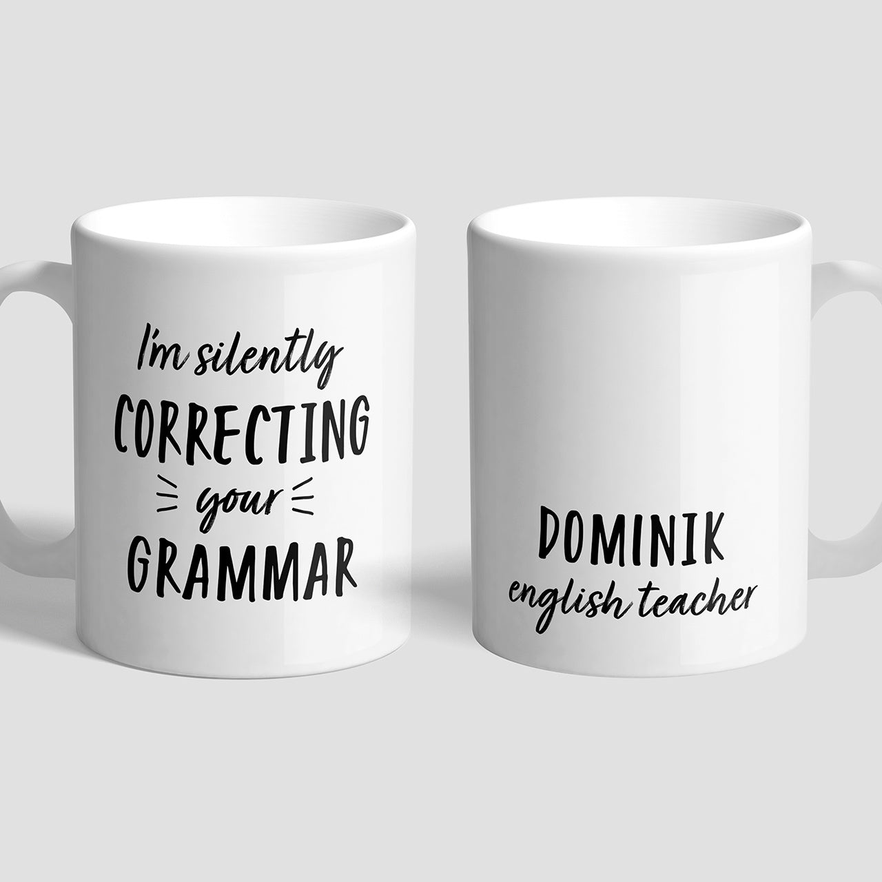 Kubek dla nauczyciela angielskiego - Correcting Grammar kubek z nadrukiem kubek na prezent prezent dla anglisty