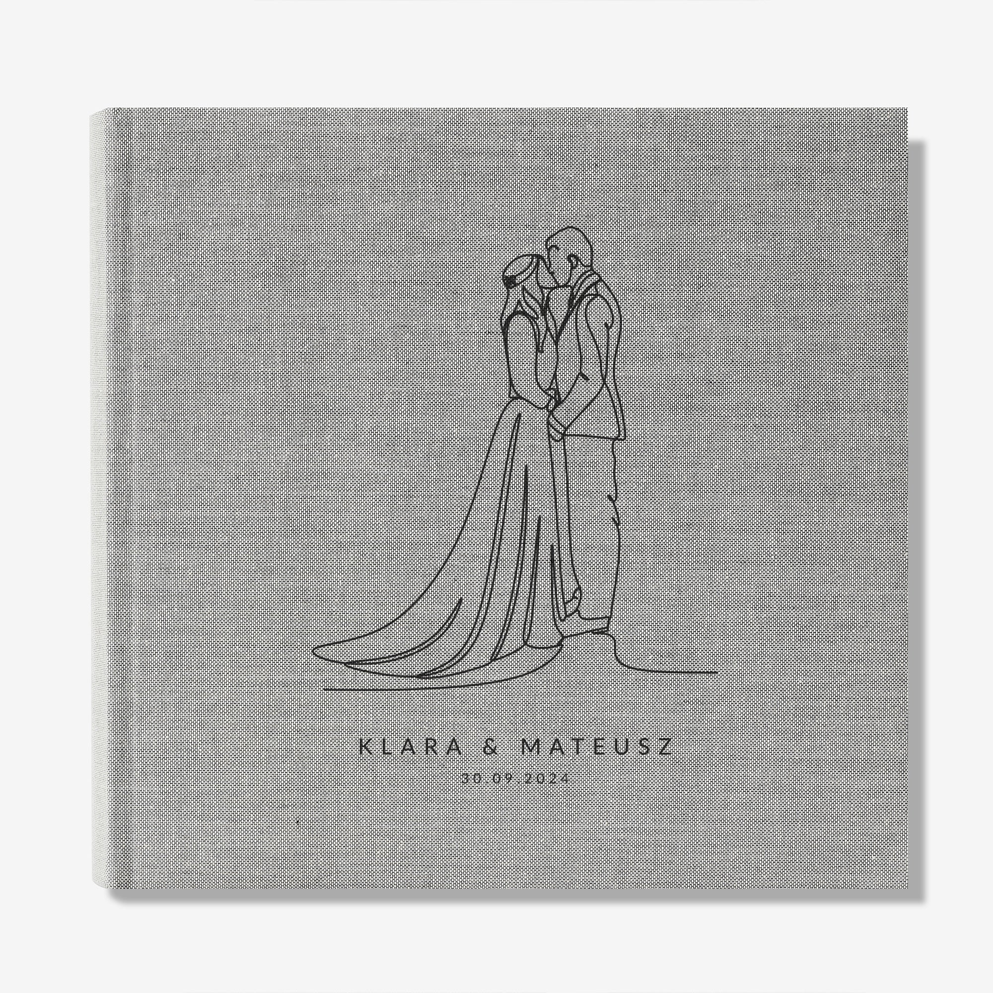 Duży album na zdjęcia wklejane dla Pary Młodej
