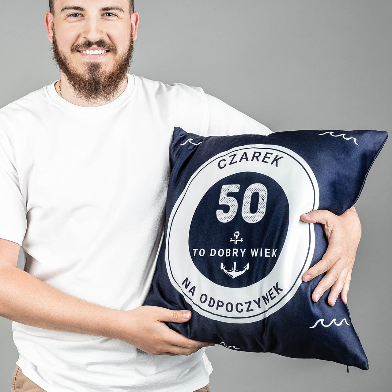 Personalizowana poduszka - prezent na 50 urodziny