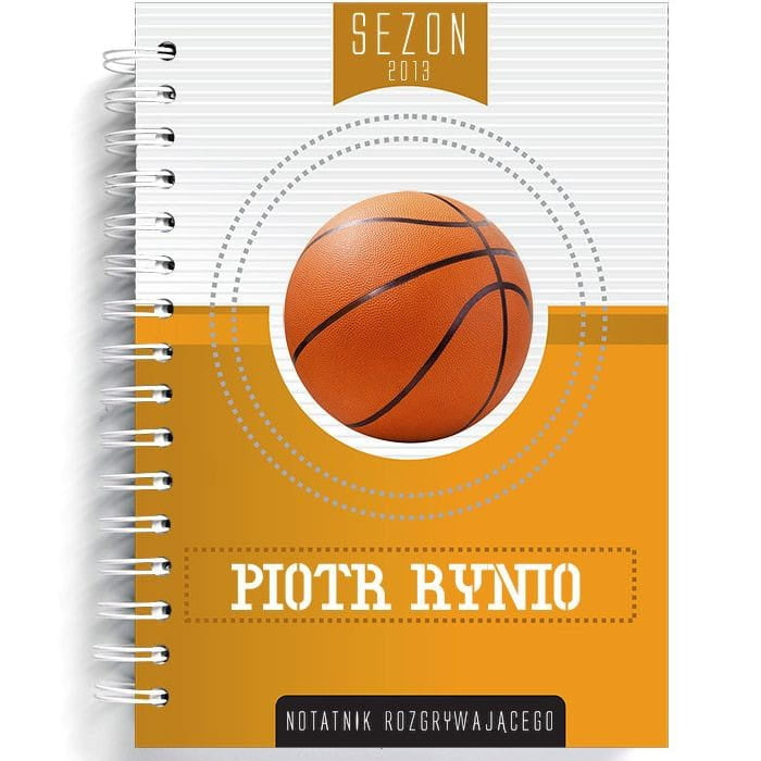 Personalizowany notatnik- prezent dla koszykarza