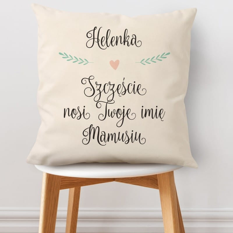 Poduszka z nadrukiem na Dzień Mamy