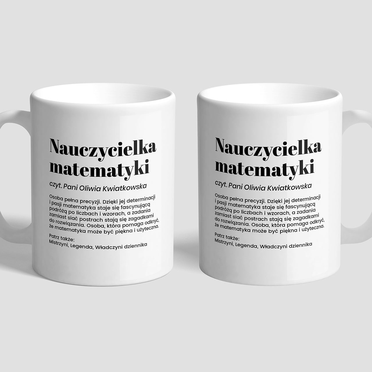 Kubek dla nauczyciela od matematyki