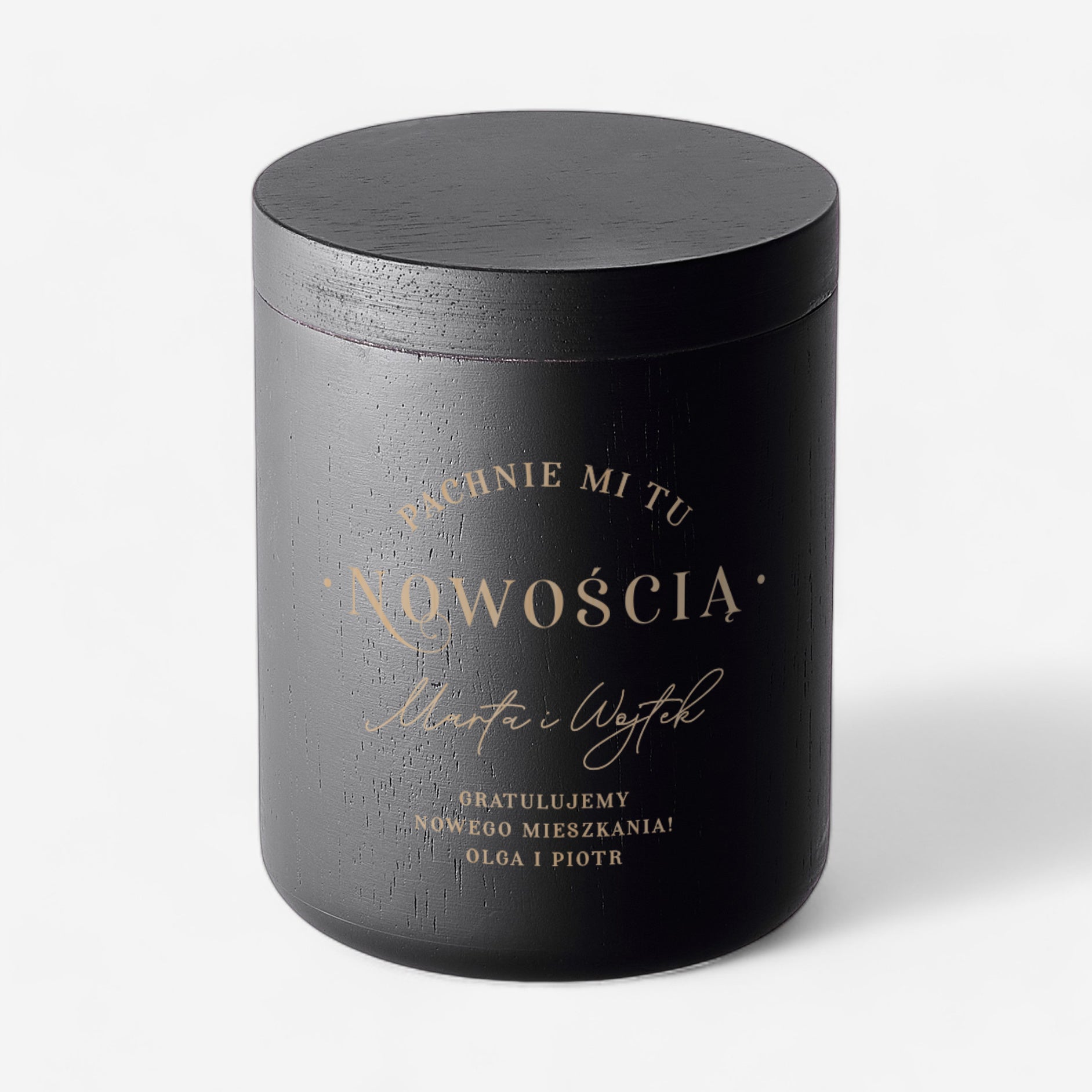 Świeca na parapetówkę - pachnie nowością