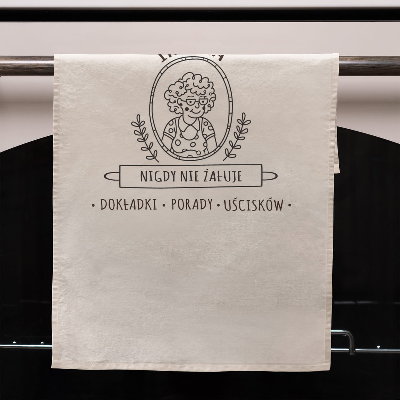 Kuchenny ręcznik dla babci