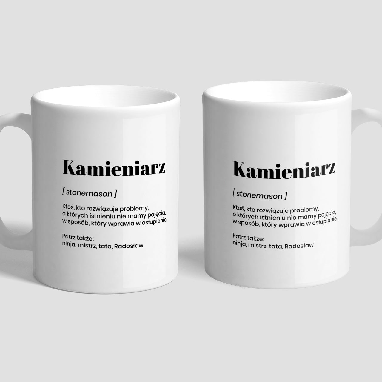 Kubek personalizowany - prezent dla kamieniarza