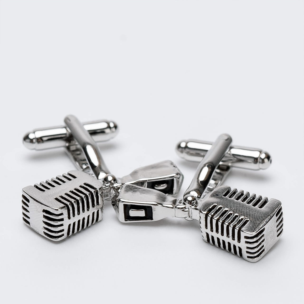 Spinki do mankietów dla muzyka Mikrofon prezent dla wokalisty prezent dla muzyka praktyczny prezent dla muzyka