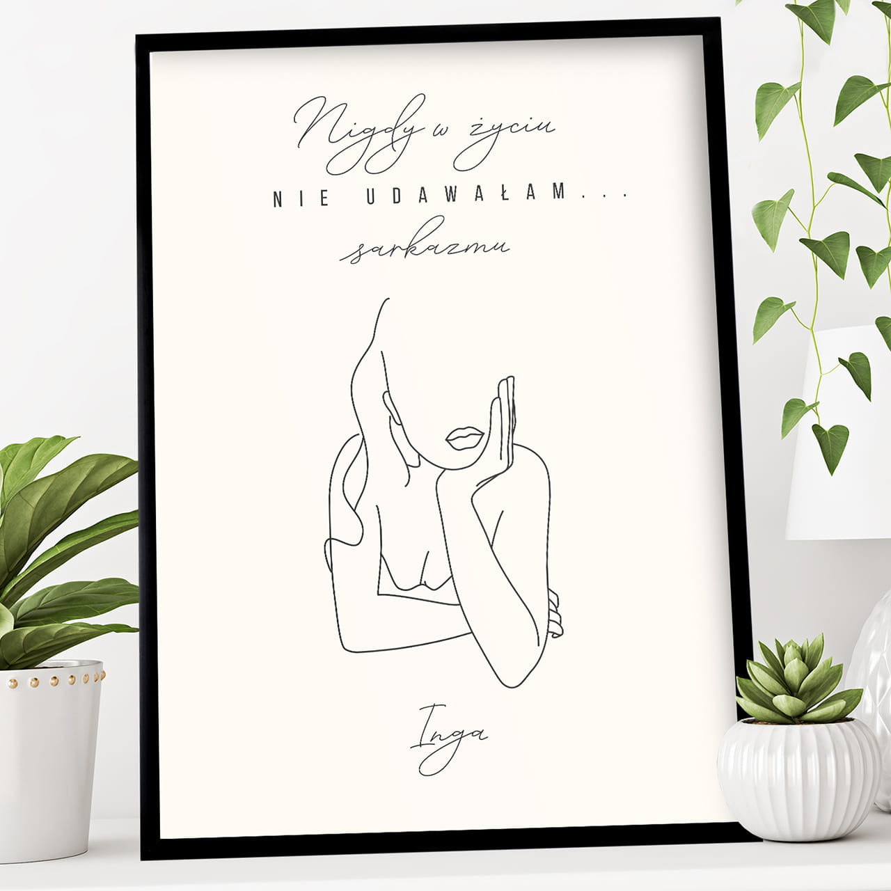 Personalizowany plakat na Dzień Kobiet - nigdy w życiu prezent na dzień kobiet plakat personalizowany