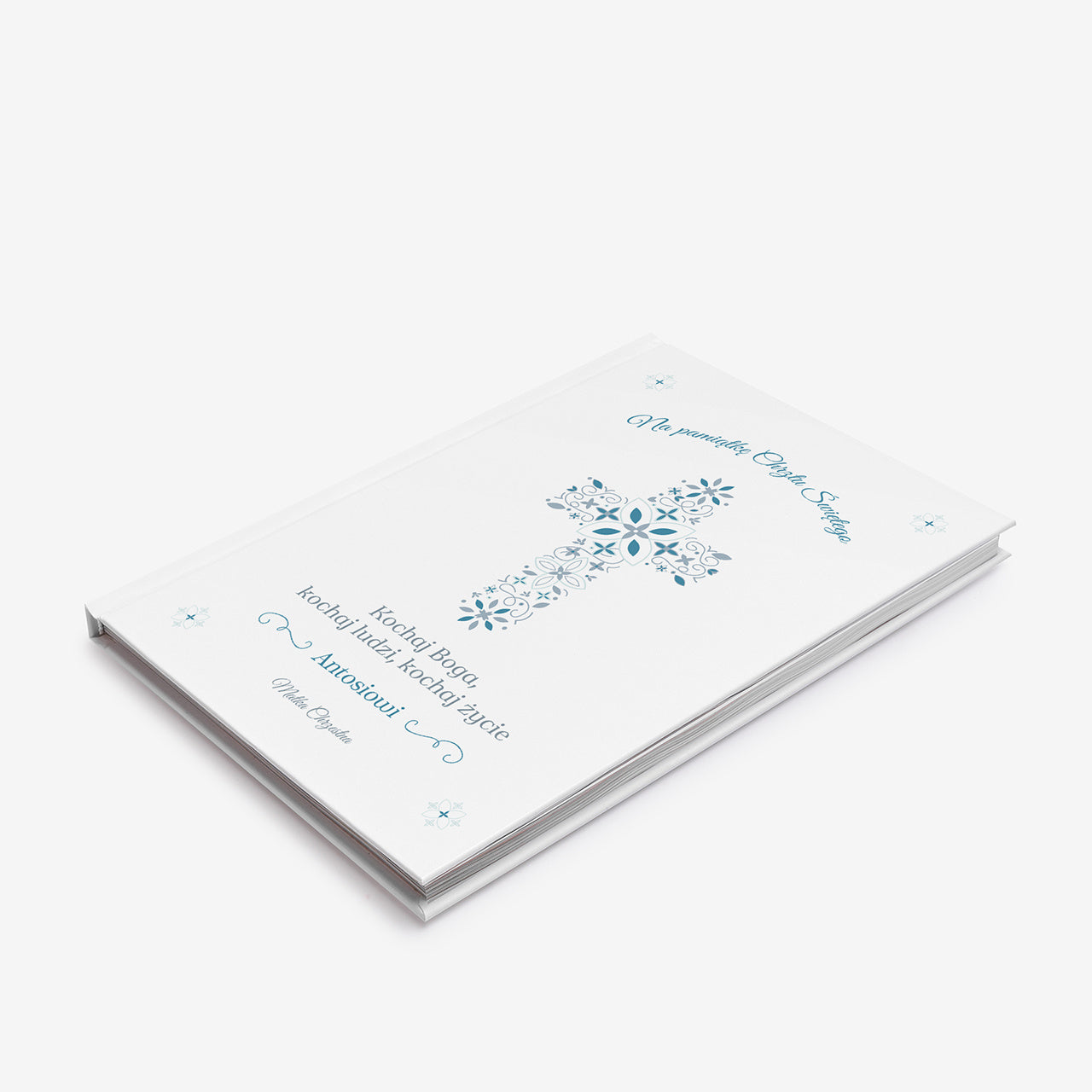 Personalizowana biblia na pamiątkę Chrztu Świętego biblia na Chrzest prezent na Chrzest dla dziecka