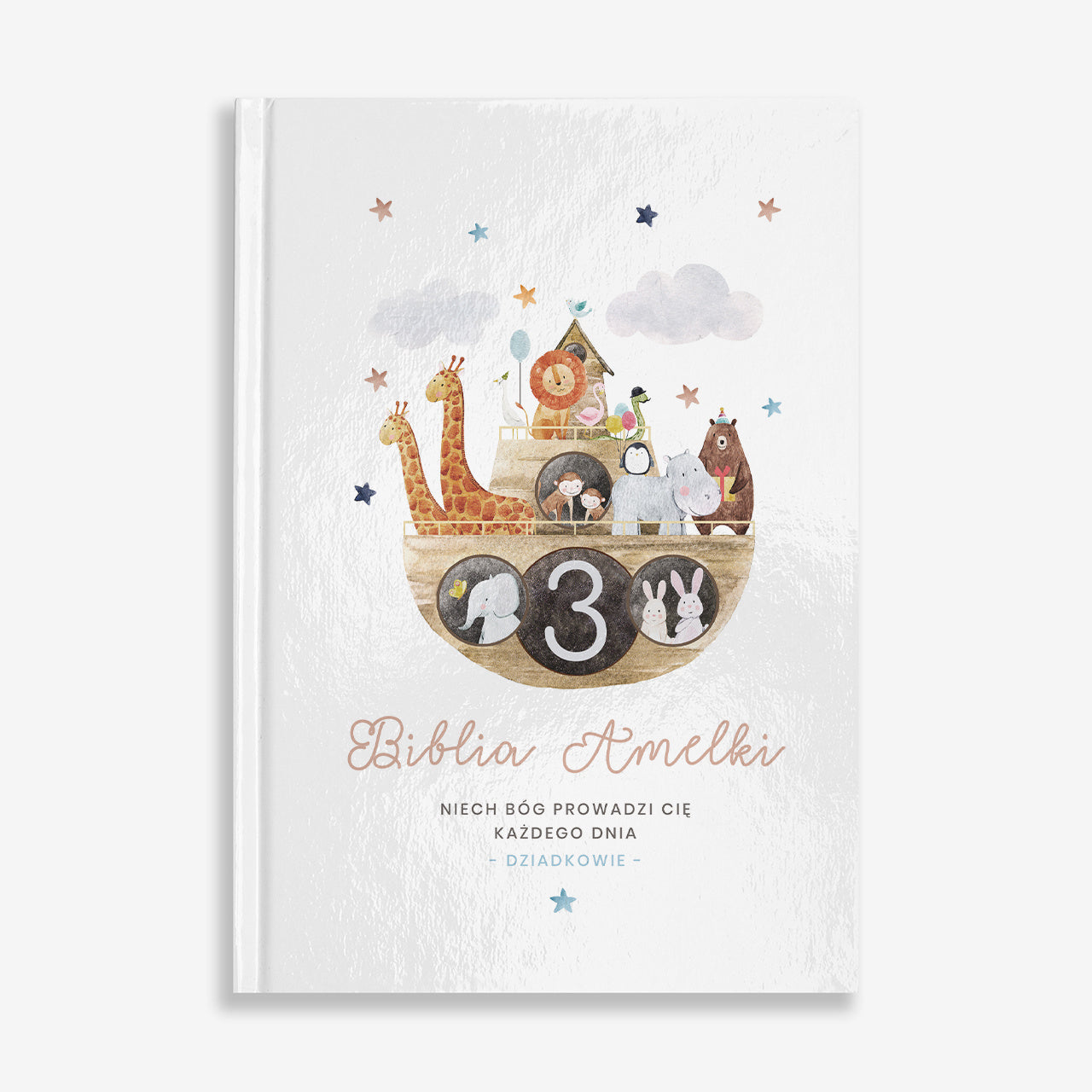 Biblia dla wnuczka - Arka Noego biblia dla dziecka prezent dla 3 latka prezent dla dziecka na urodziny