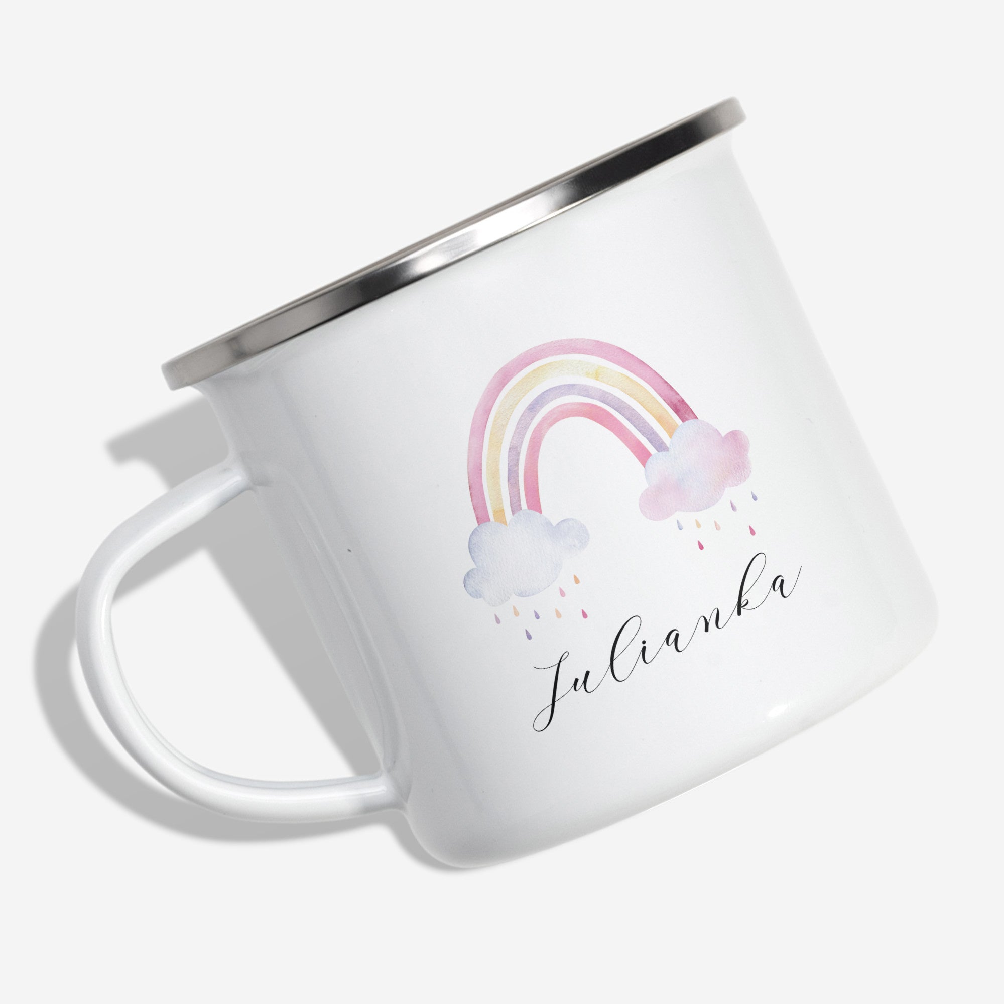 Personalizowany kubek dla dziewczynki - tęcza