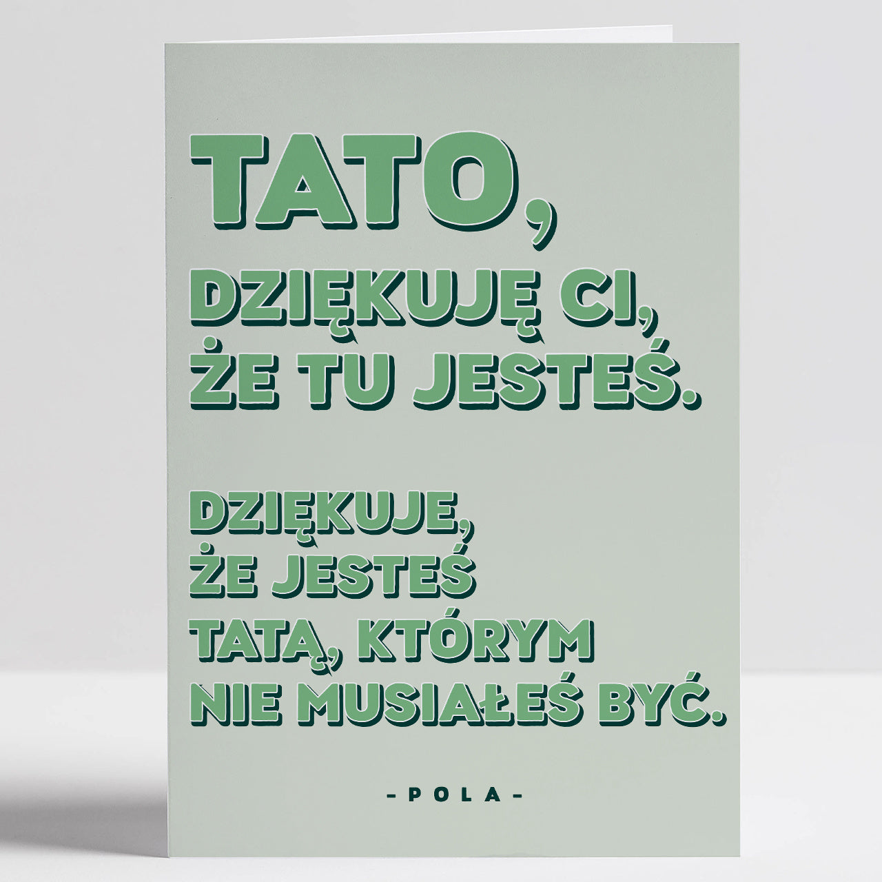 Kartka dla ojczyma - podziękowanie