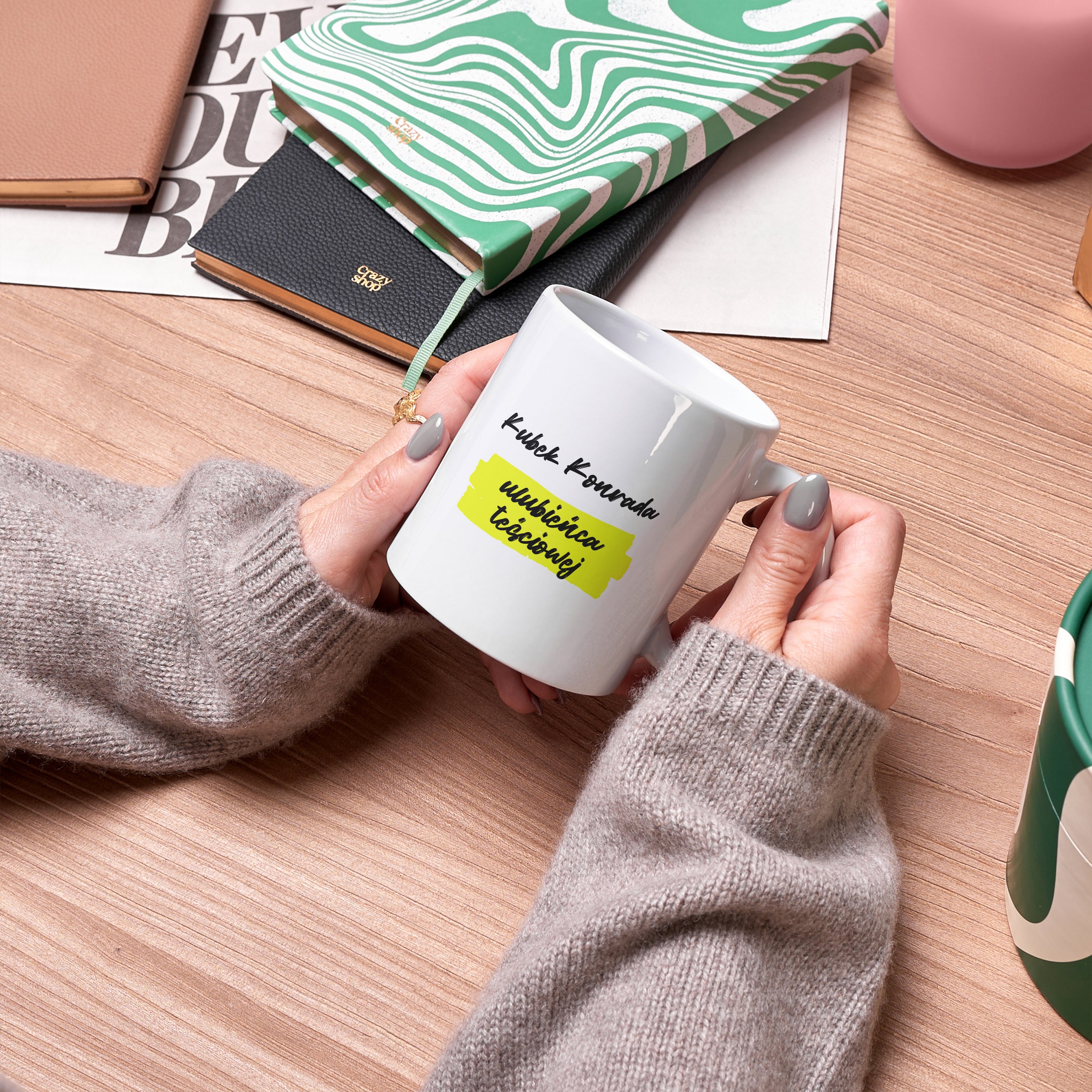Personalizowany kubek dla zięcia od teściowej - Ulubieniec