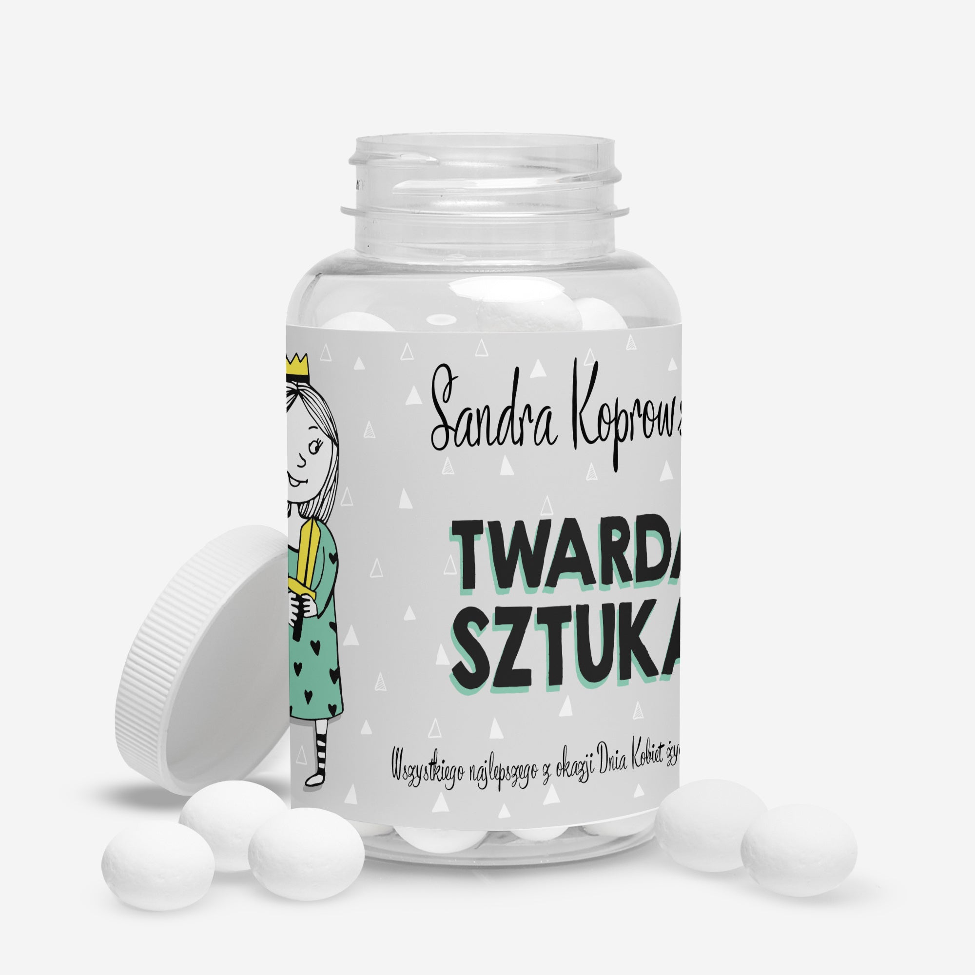 Śmieszny prezent na Dzień Kobiet miętówki - Twarda Sztuka