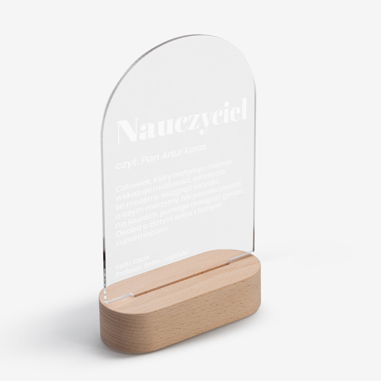 Statuetka led dla nauczyciela - Definicja