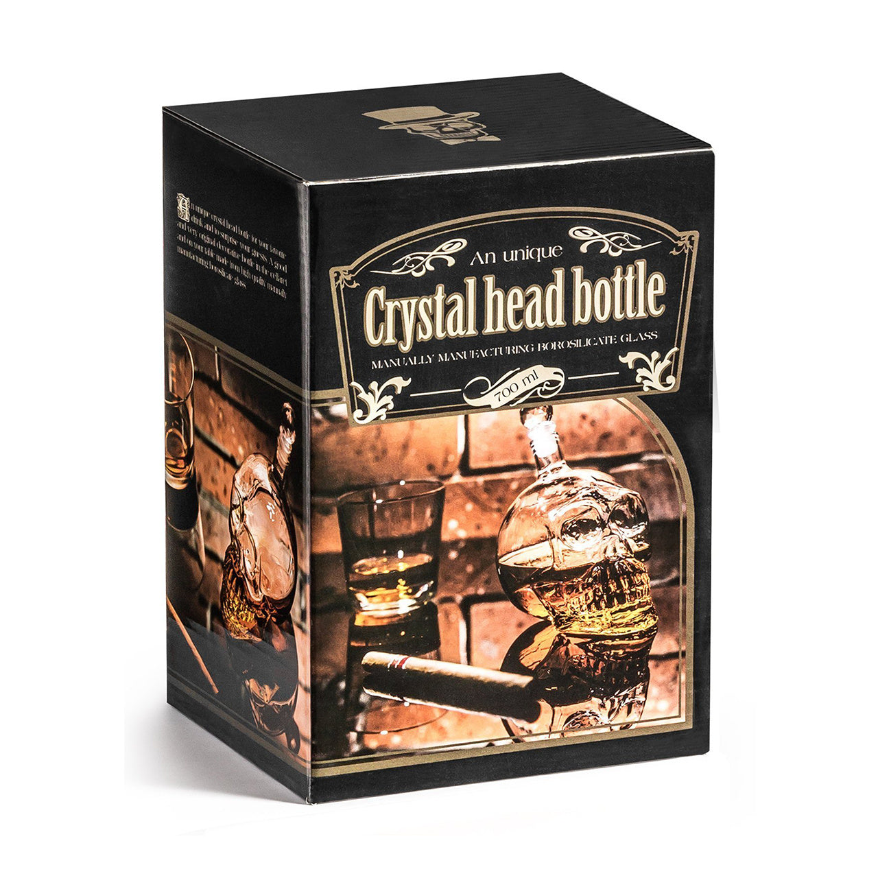 Kryształowa karafka w kształcie czaszki 700 ml