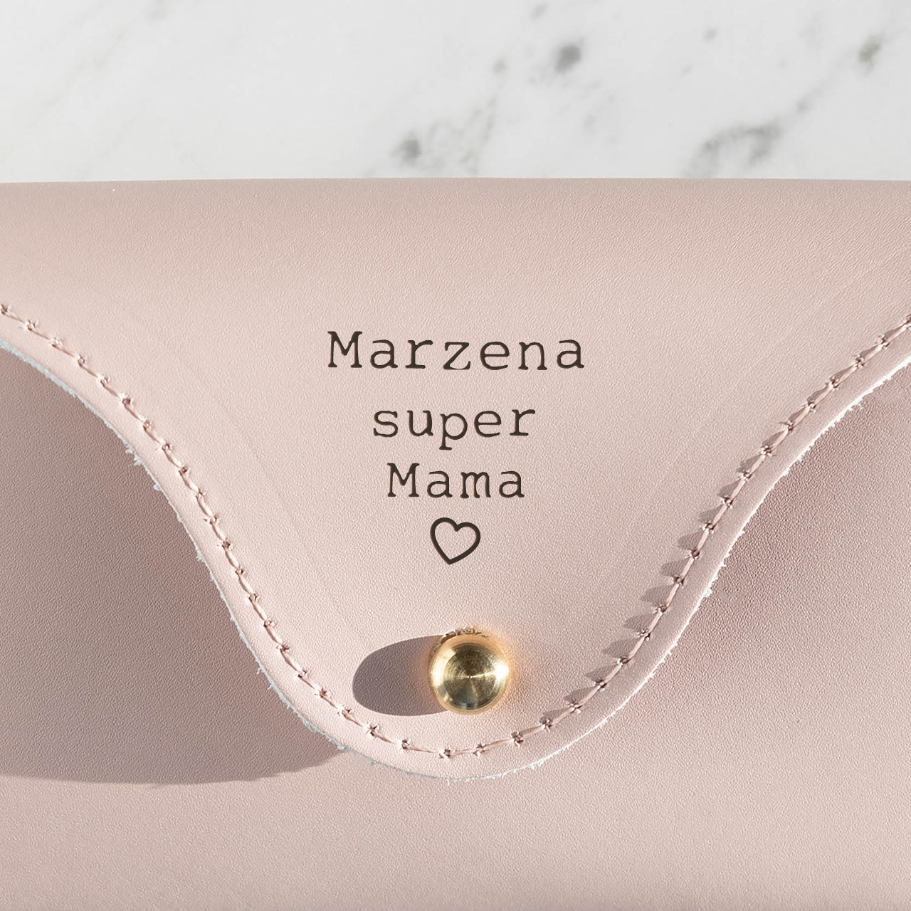 Różowe etui na okulary Supermama - prezent na Dzień Mamy