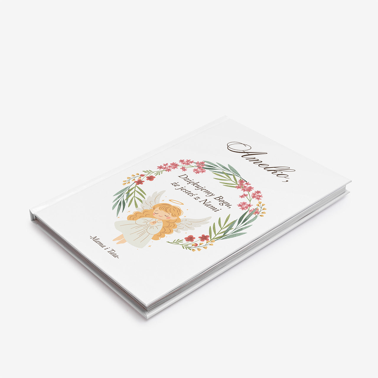 Biblia na chrzest dla dziewczynki - pamiątka chrztu świętego Biblia personalizowana prezent na Chrzest dla dziewczynki