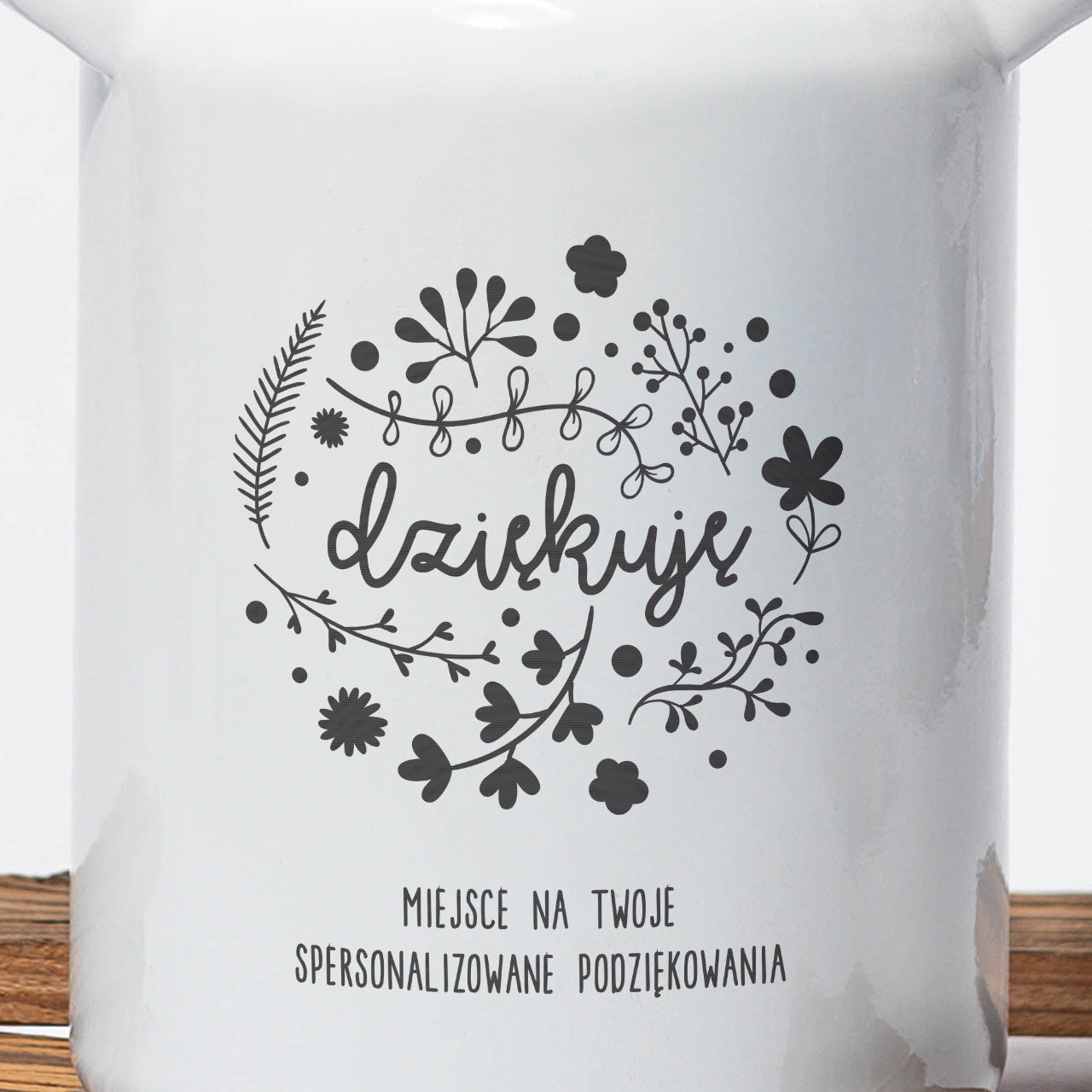 Emaliowany wazon na prezent na podziękowanie