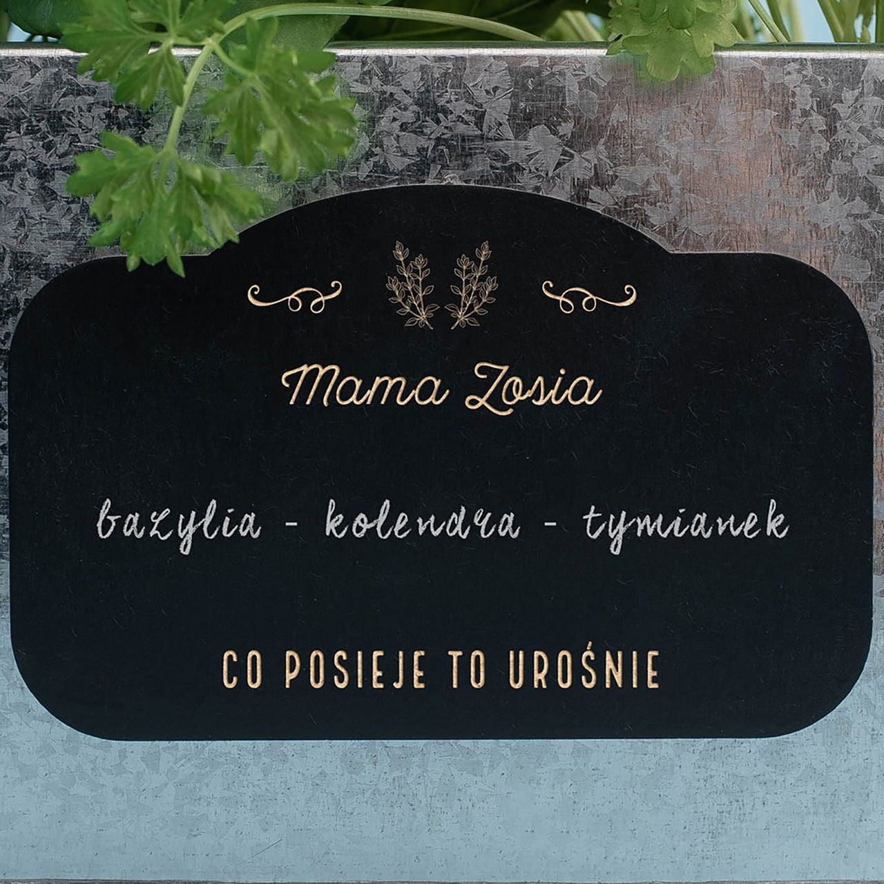 Personalizowana skrzynka na zioła - prezent dla mamy prezent na dzień mamy doniczka na zioła