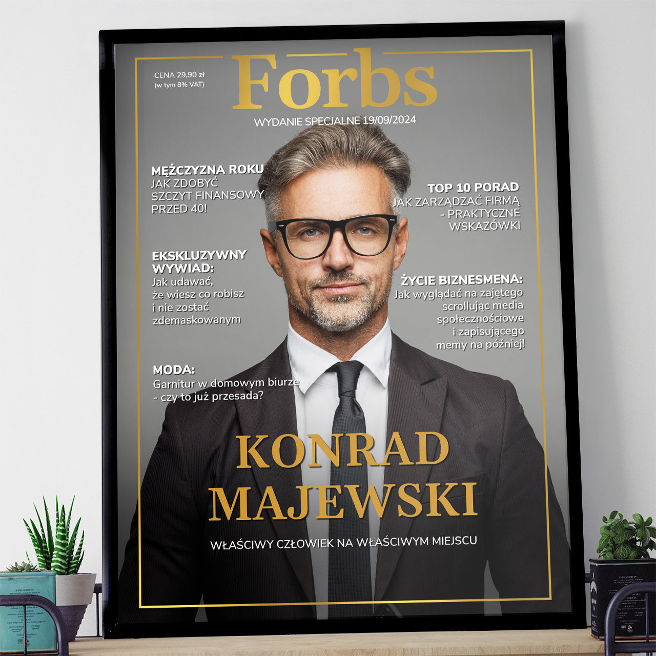 Personalizowany plakat - prezent dla biznesmena