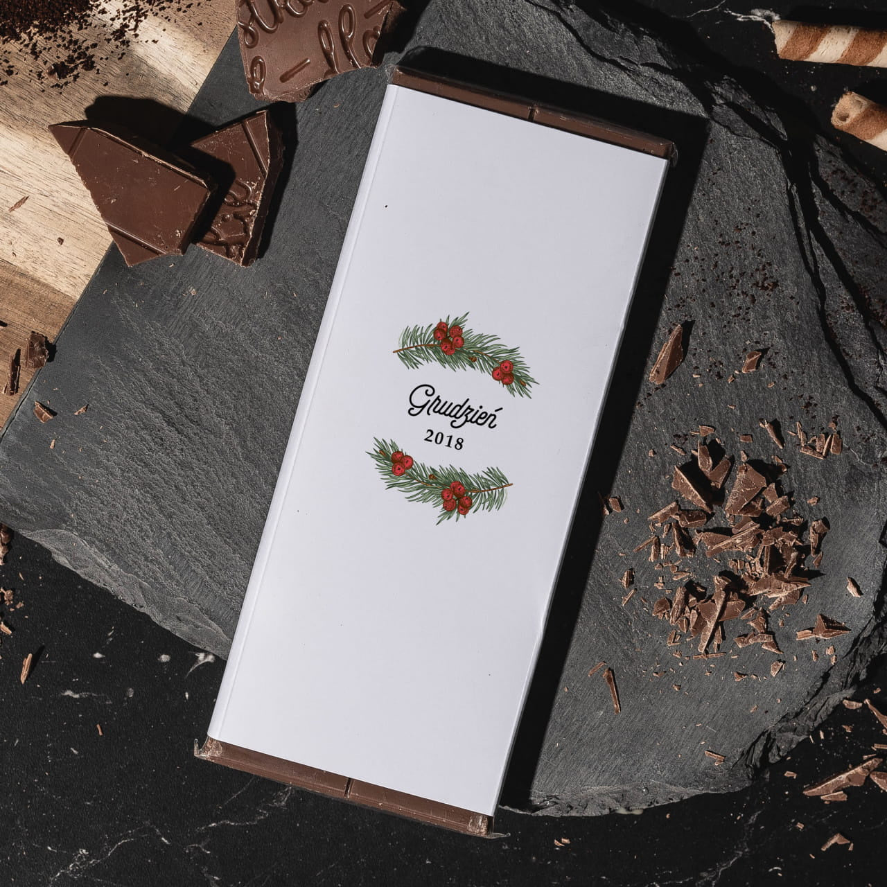 Personalizowana czekolada świąteczna upominek świąteczny czekolada personalizowana świąteczna czekolada