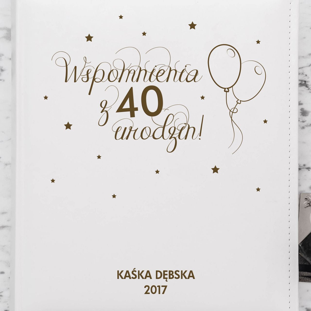 Personalizowany album na 40 urodziny album urodzinowy prezent na 40 urodziny prezent na 40 urodziny dla niej