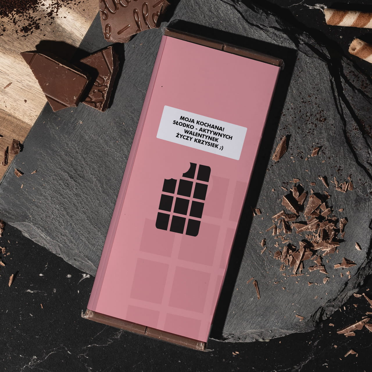 Personalizowana czekolada prezent na walentynki dla dziewczyny czekolada na walentynki