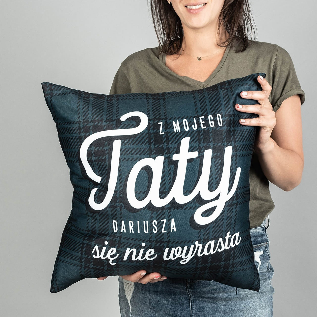 Poduszka na Dzień Taty - Z Taty Się Nie Wyrasta
