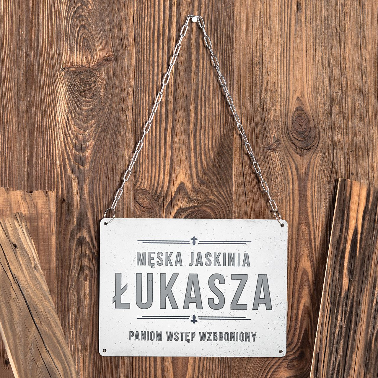 Personalizowana tabliczka dla faceta - męska jaskinia