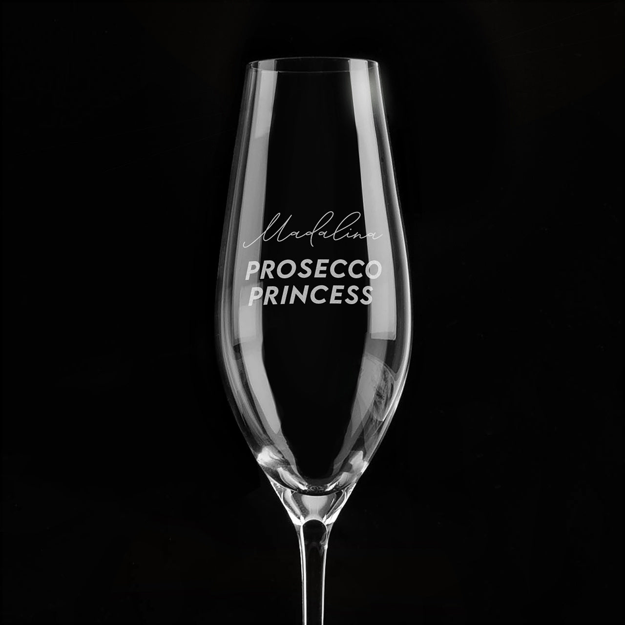 Grawerowany kieliszek do prosecco na prezent dla przyjaciółki