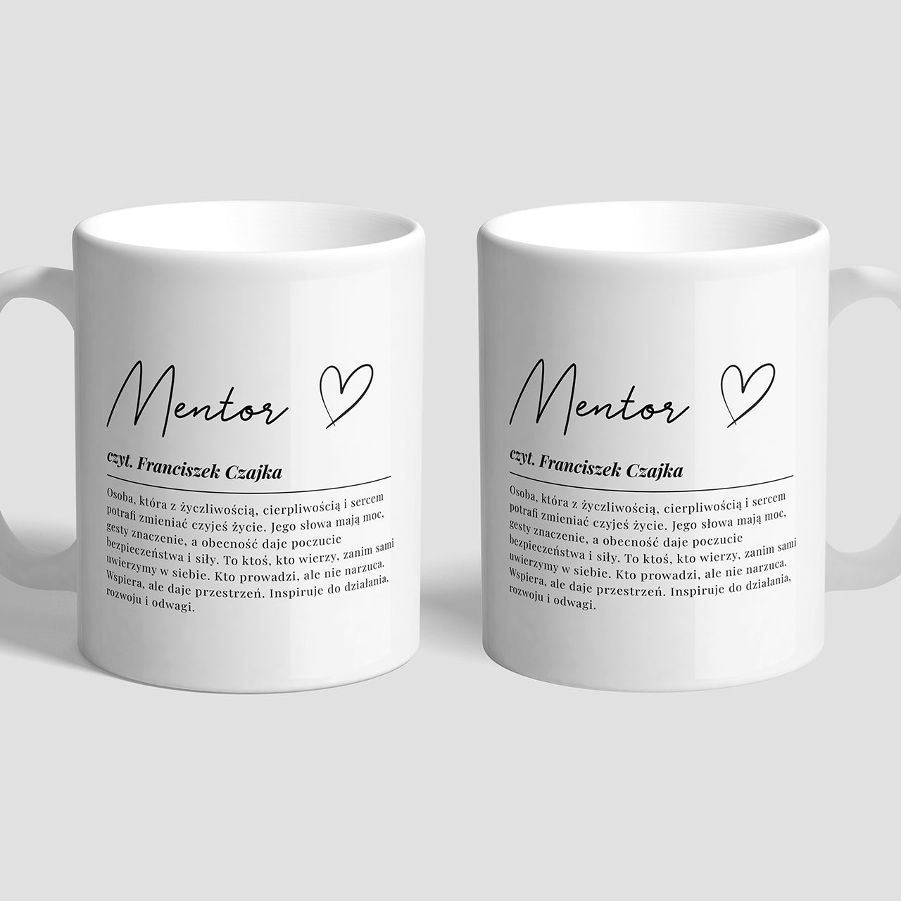 Kubek personalizowany - Definicja - prezent dla mentora