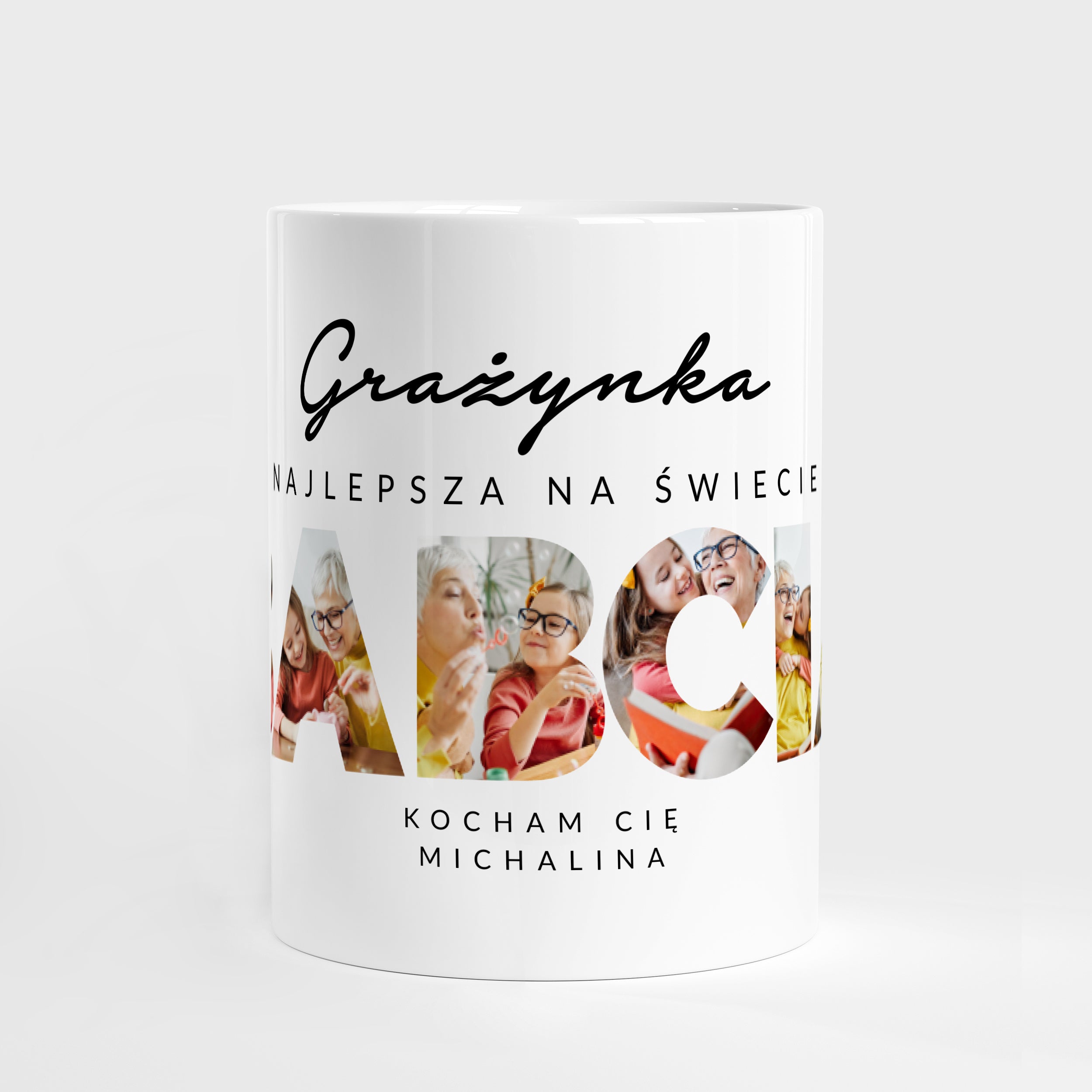 Kubek dla babci ze zdjęciem kubek na Dzień Babci prezent dla babci prezent na Dzień Babci