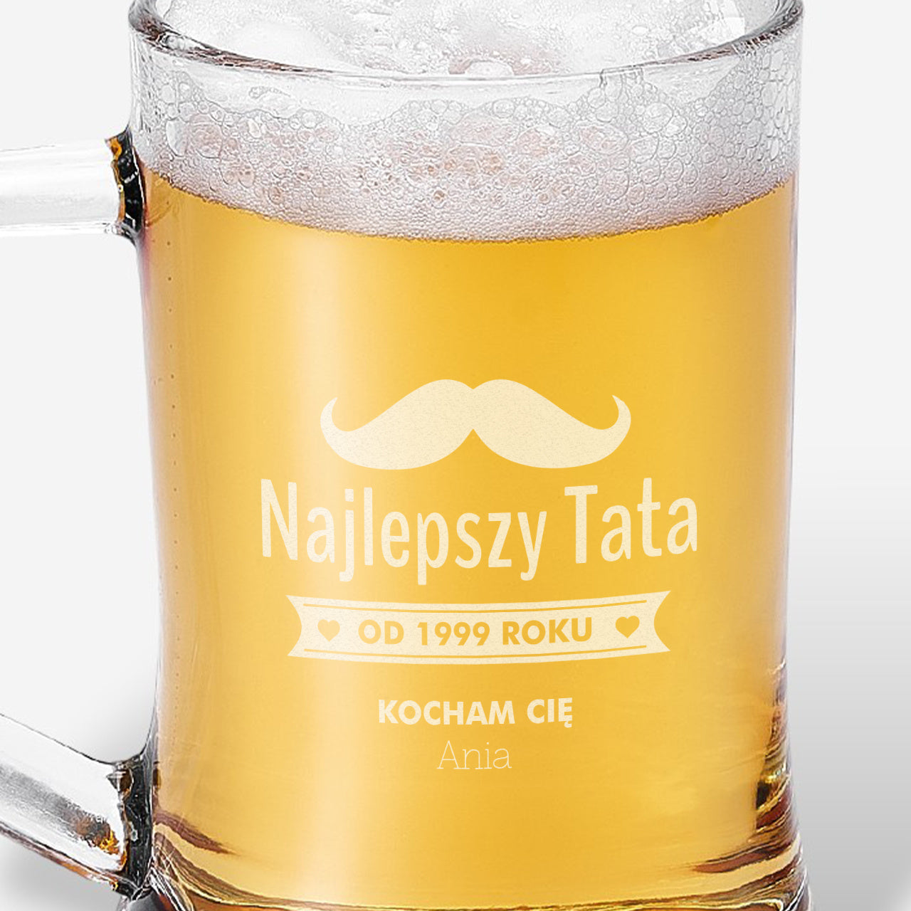 Grawerowany kufel do piwa na Dzień Ojca