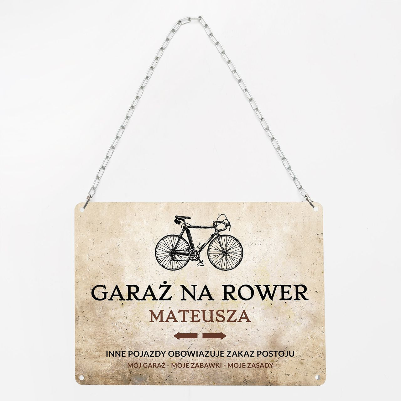 Personalizowana tabliczka na prezent dla rowerzystki