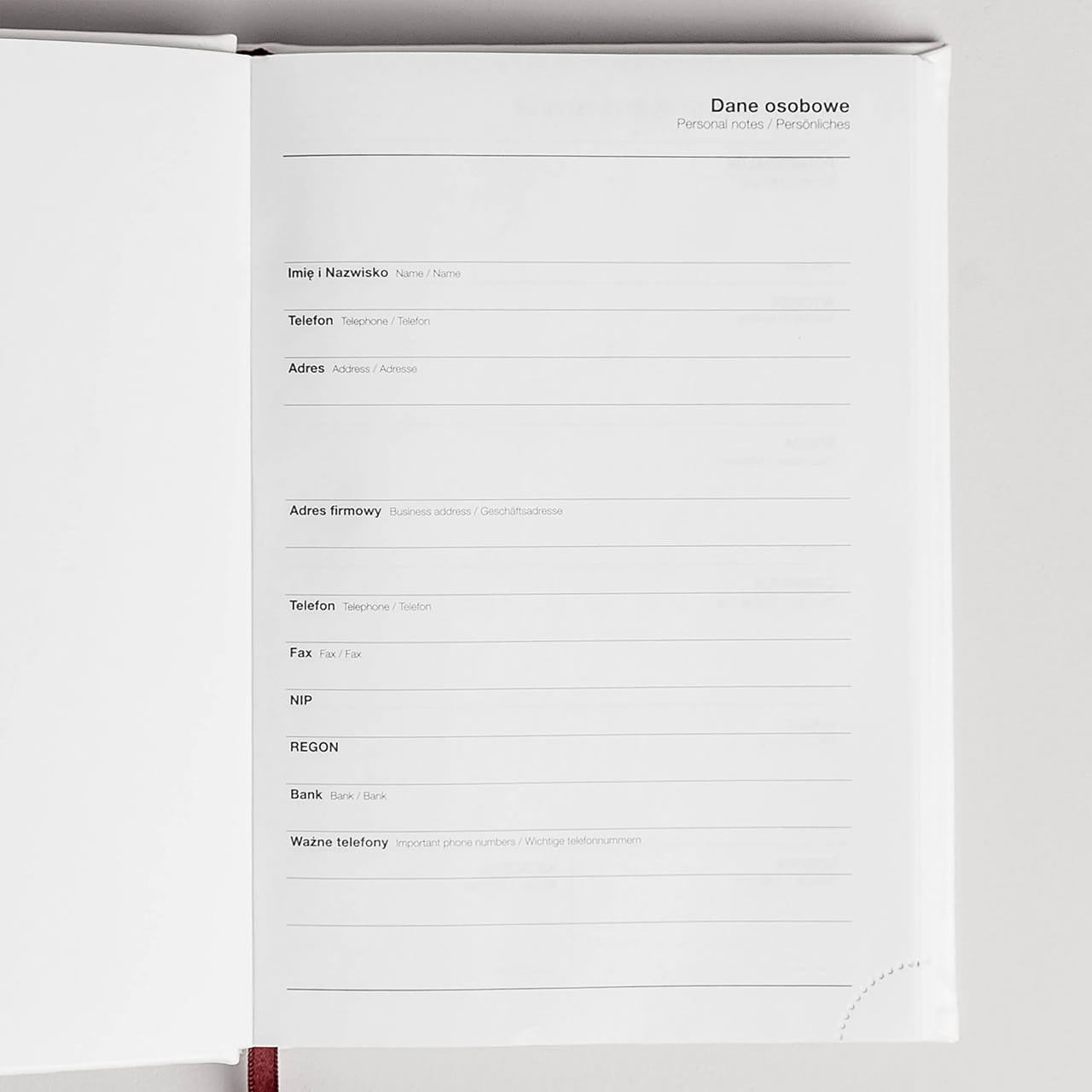 Personalizowany kalendarz dla fryzjerki