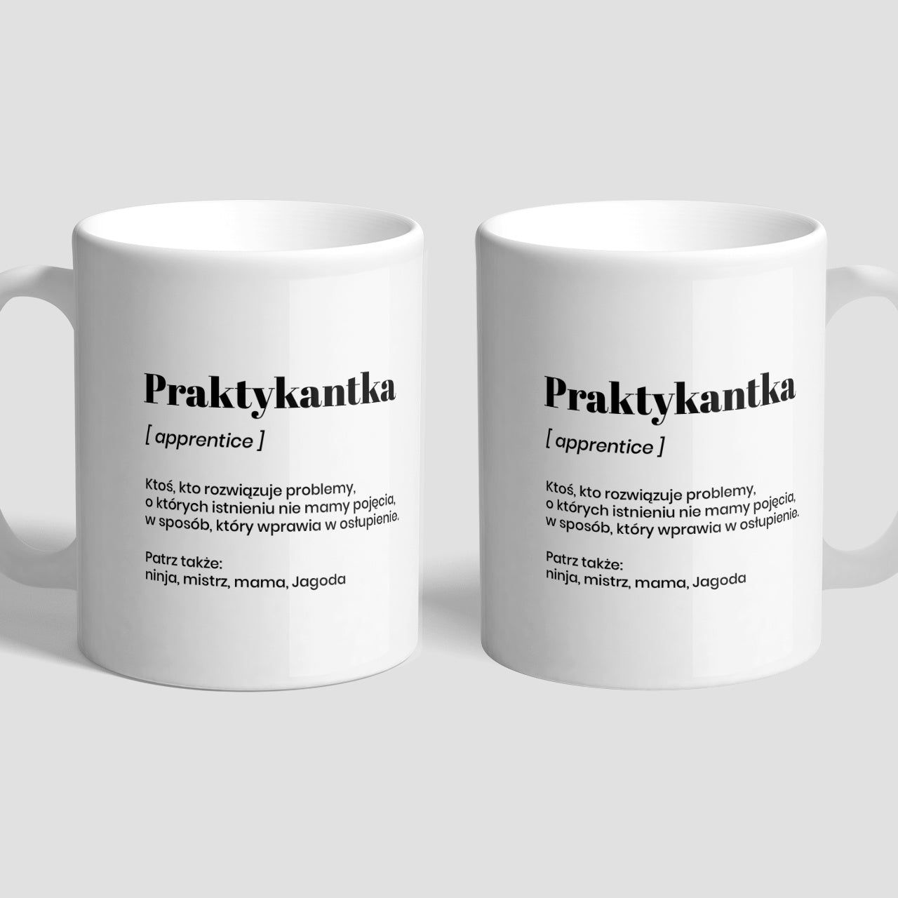 Personalizowany kubek dla praktykantki