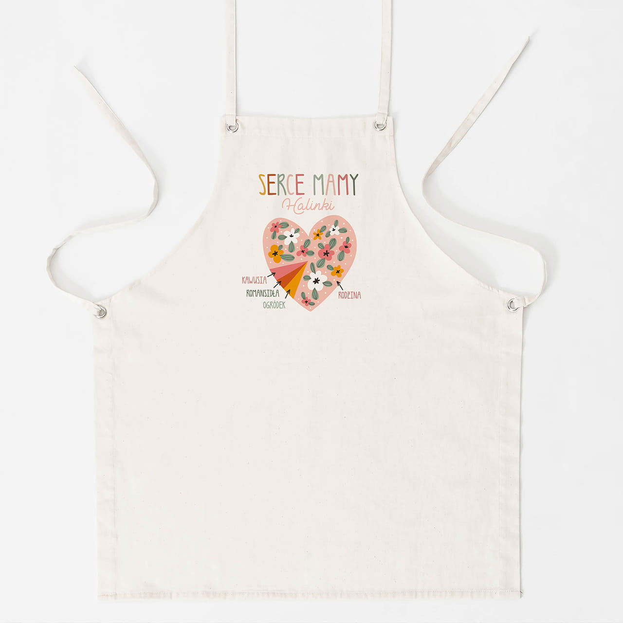 Fartuch personalizowany na prezent dla mamy prezent na dzień matki fartuch z nadrukiem personalizowany fartuch