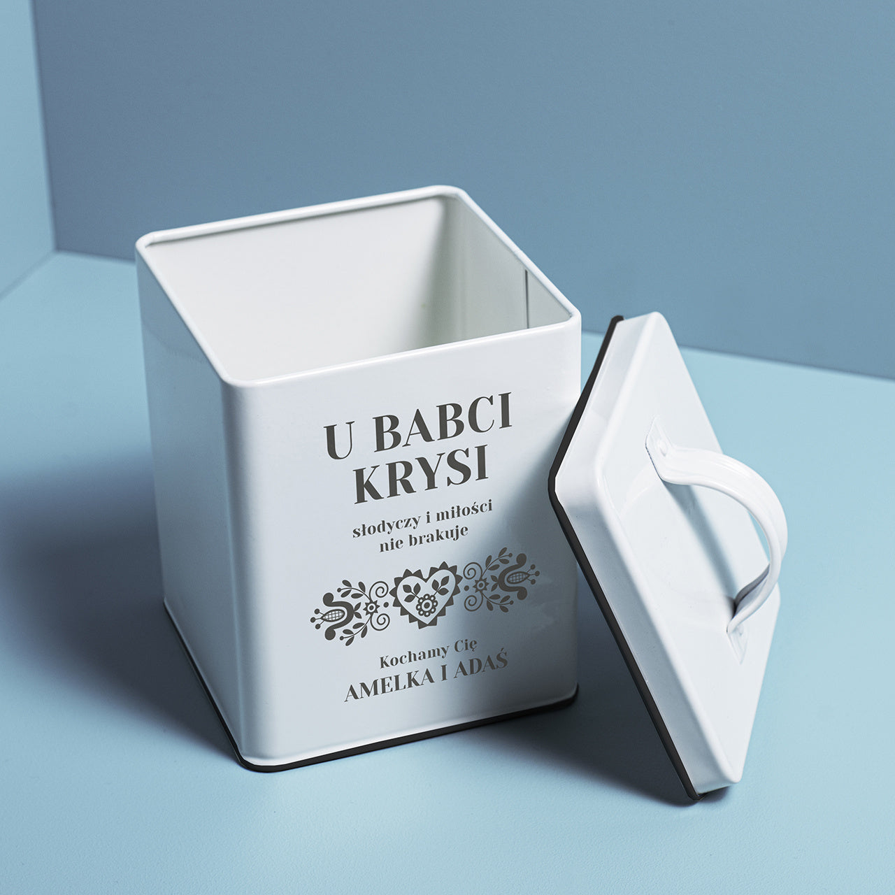 Personalizowany prezent dla babci - puszka na ciastka prezent na Dzień Babci prezent dla babci