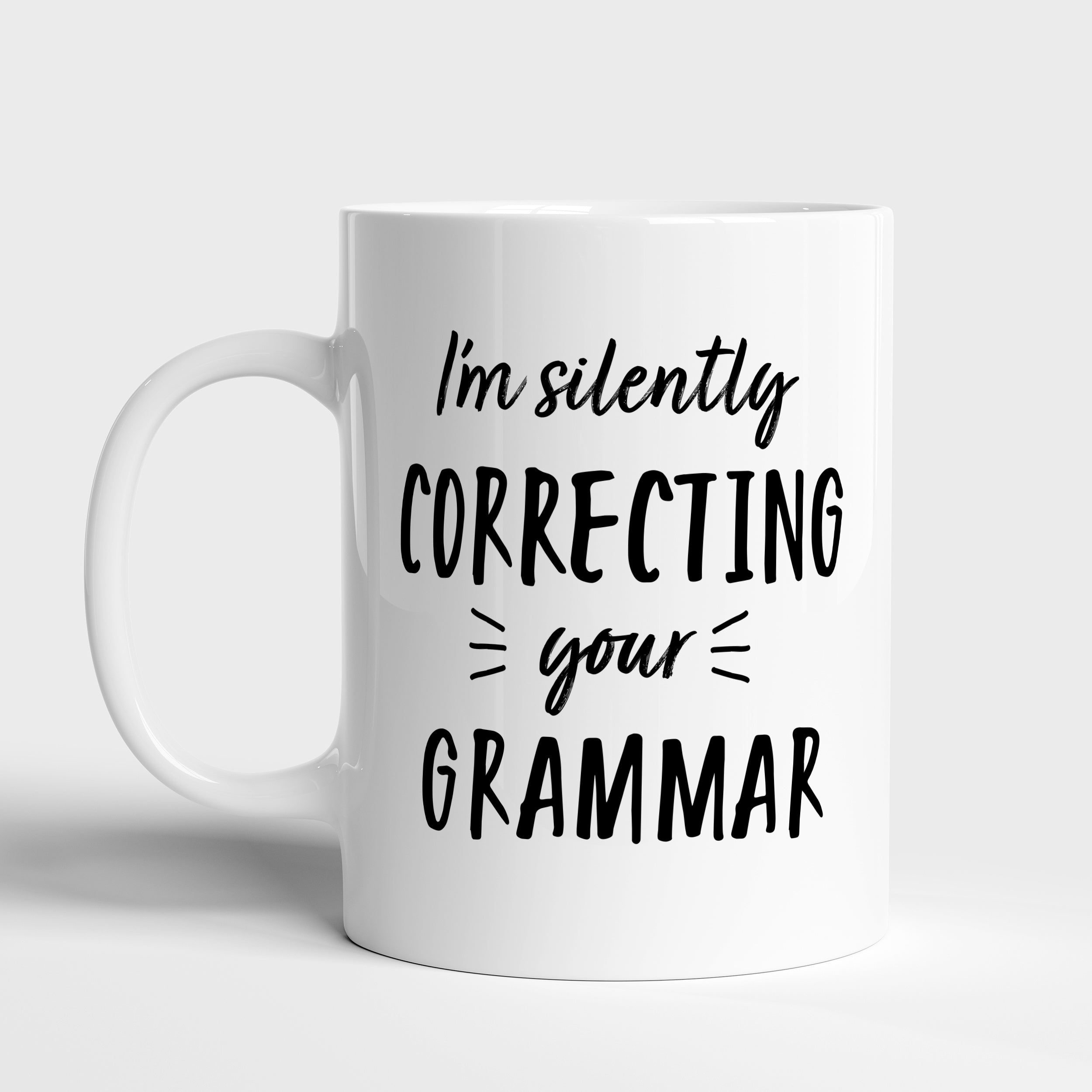 Kubek dla nauczyciela angielskiego - Correcting Grammar kubek z nadrukiem kubek na prezent prezent dla anglisty