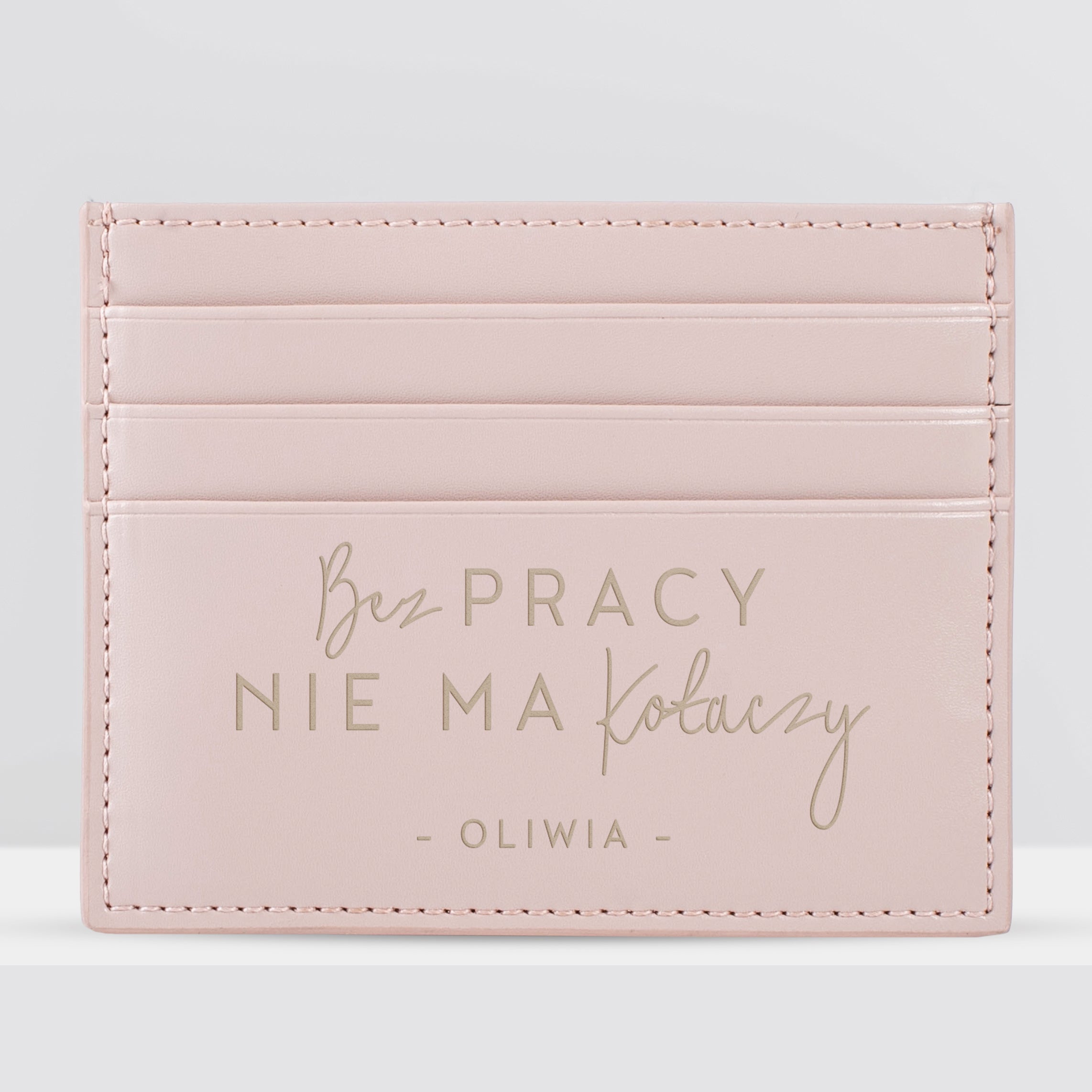 Etui na karty dla niej - bez pracy nie ma kołaczy