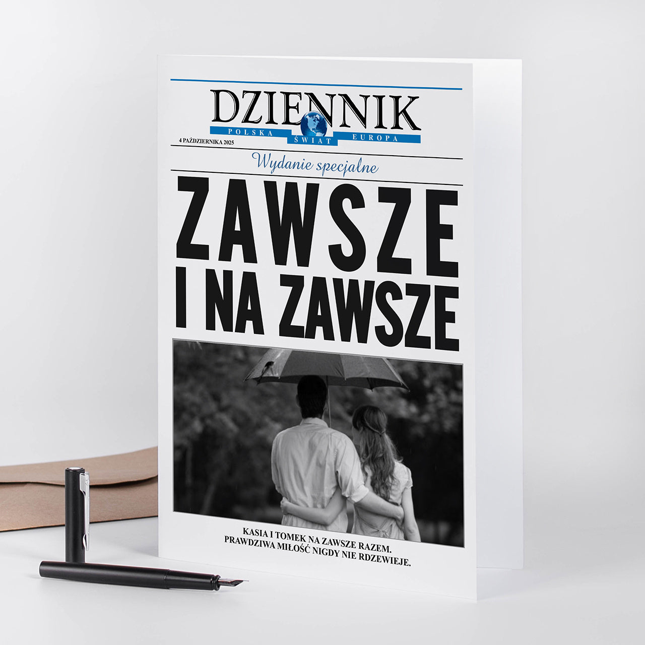 Kartka na rocznicę - upominek ze zdjęciem dla pary