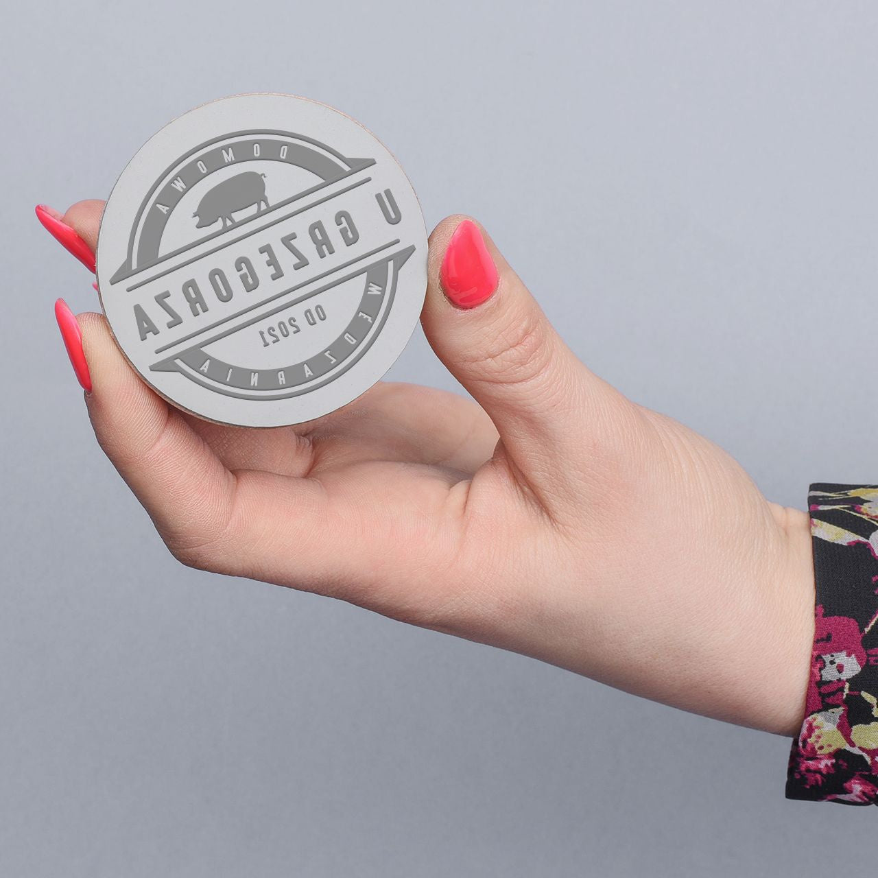 Personalizowana pięczątka dla wędzarza